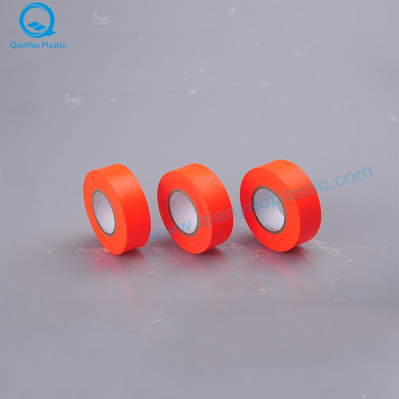 1-3 / 16'X150 '/ 300' Băng dán cờ không màu cam / hồng PVC Canada